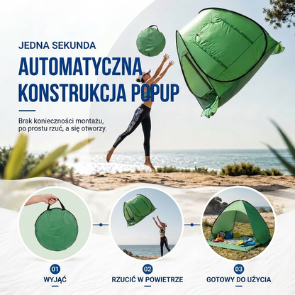 Namiot Plażowy Pop-Up - Ochrona UV 50+ - Rozkładanie w Sekundy
