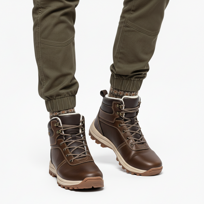 Skórzane Buty – Zimowe Trzewiki – Outdoor Męskie