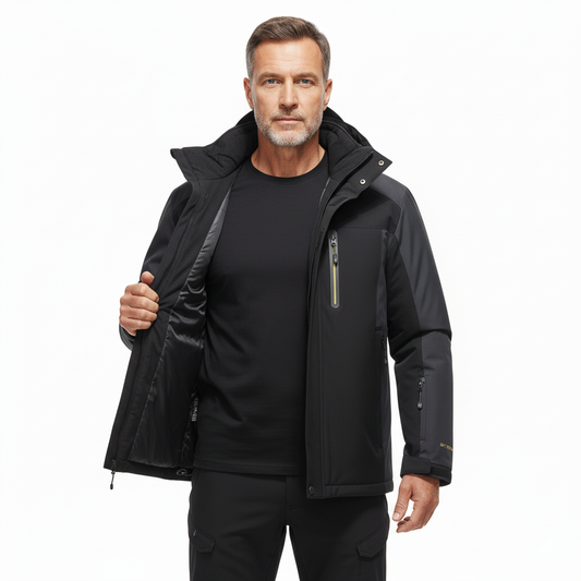 Kurtka Softshell – Męska Wodoodporna – Zimowa Outdoor