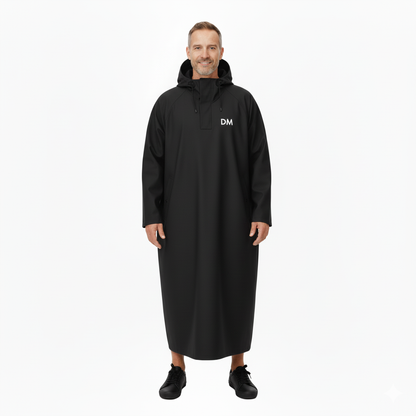 Wodoodporny Płaszcz – Długie Poncho – Z Kapturem