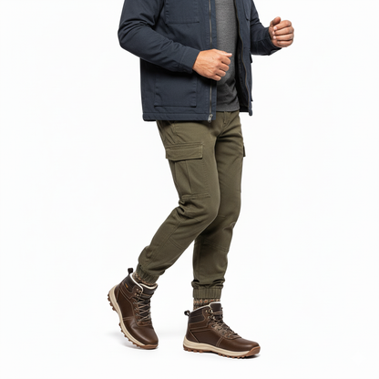 Skórzane Buty – Zimowe Trzewiki – Outdoor Męskie