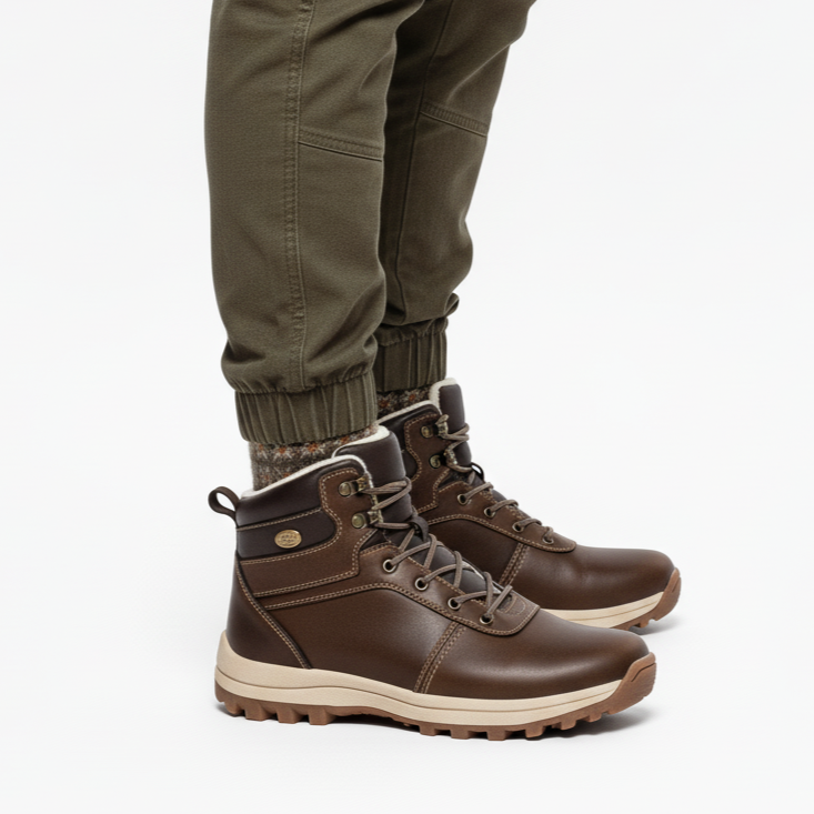 Skórzane Buty – Zimowe Trzewiki – Outdoor Męskie