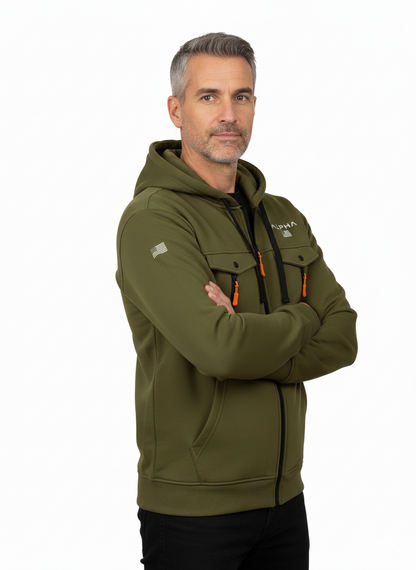 Męska bluza softshell z kapturem – nowoczesna i funkcjonalna ochrona na chłodniejsze dni