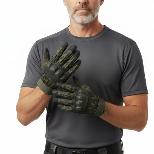 Taktyczne rękawice ochronne – Wzmocnione, odporne – Tactical & Outdoor
