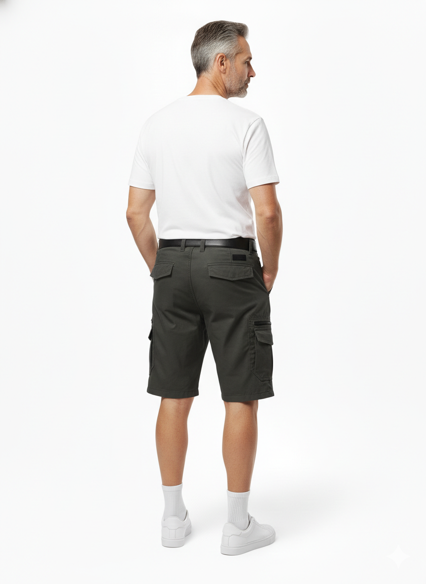 Męskie bawełniane spodenki cargo – Casual i funkcjonalne – Na ciepłe dni