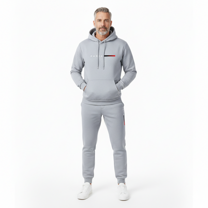 Męski komplet sportowy – Bluza z kapturem i spodnie – Stylowy i wygodny