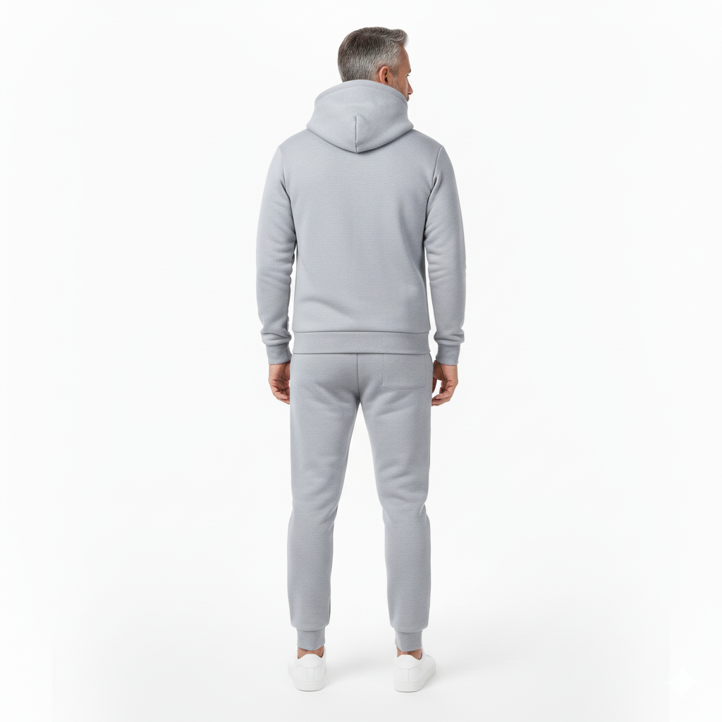 Męski komplet sportowy – Bluza z kapturem i spodnie – Stylowy i wygodny