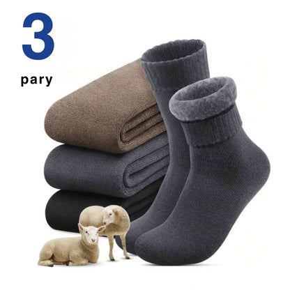 Wełniane skarpety – ciepłe zimowe – 3 pary