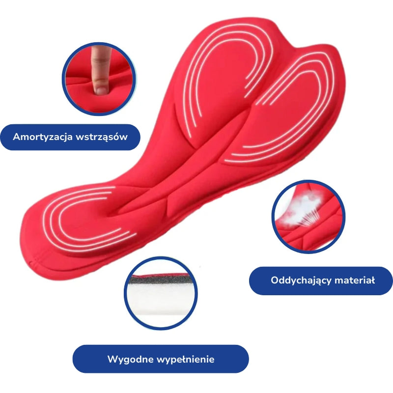 Damskie spodenki rowerowe z wkładką – Na ból siodełka