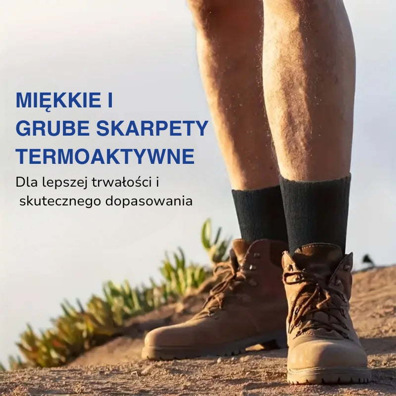 Wełniane skarpety – ciepłe zimowe – 3 pary