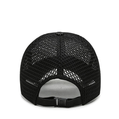 Czapka Trucker Męska Siatkowa - Ochrona UV - Regulowana