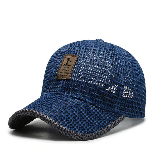 Czapka Trucker Męska Siatkowa - Ochrona UV - Regulowana