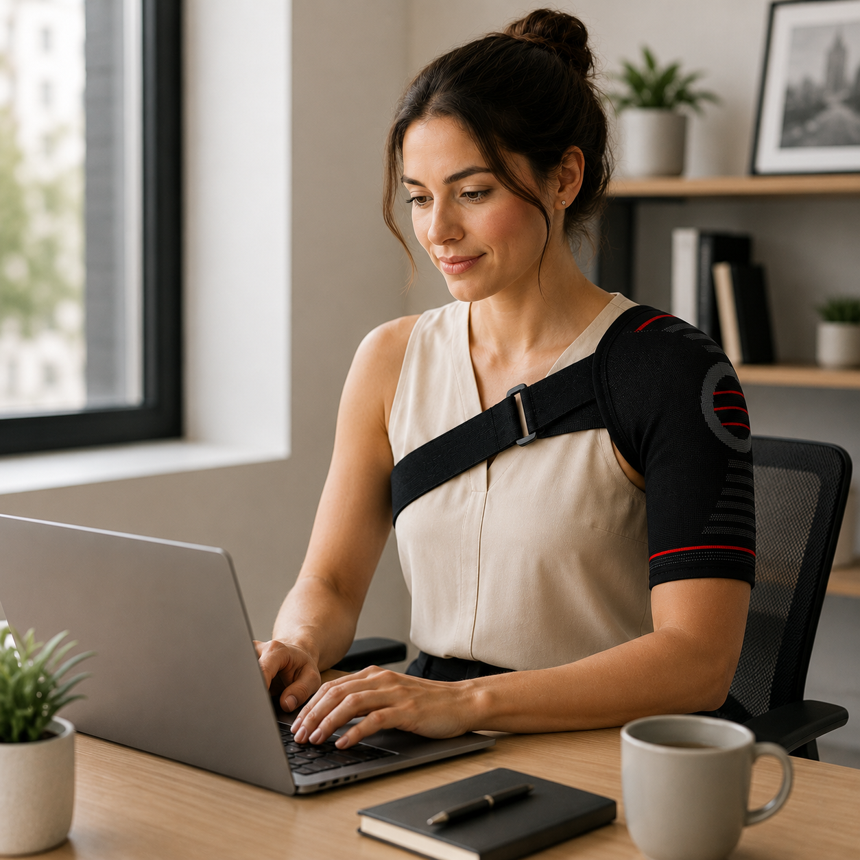 Stabilizator barku regulowany - uciskowy - na lewy i prawy bark