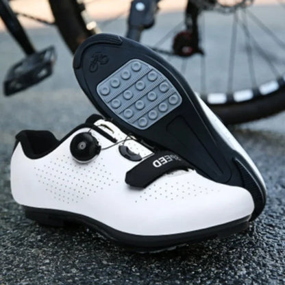 Buty rowerowe na płaskie pedały - z pokrętłem - bez zatrzasków
