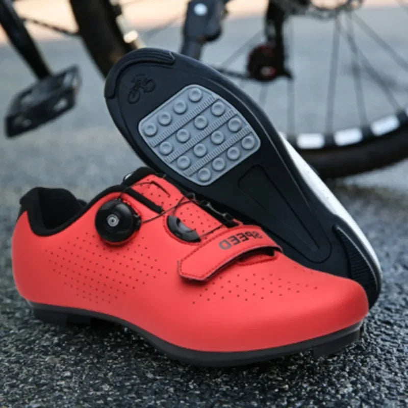 Buty rowerowe na płaskie pedały - z pokrętłem - bez zatrzasków