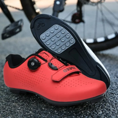 Buty rowerowe na płaskie pedały - z pokrętłem - bez zatrzasków