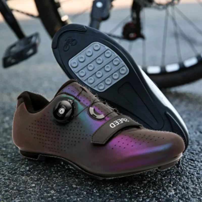 Buty rowerowe na płaskie pedały - z pokrętłem - bez zatrzasków