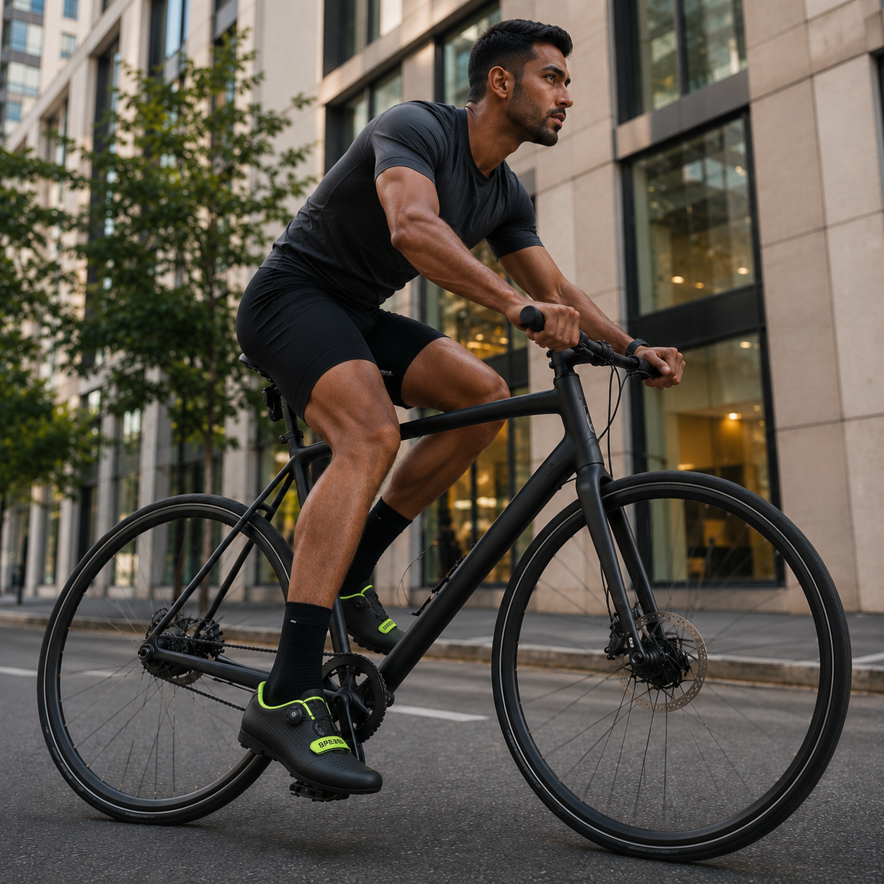 Buty rowerowe na płaskie pedały - z pokrętłem - bez zatrzasków