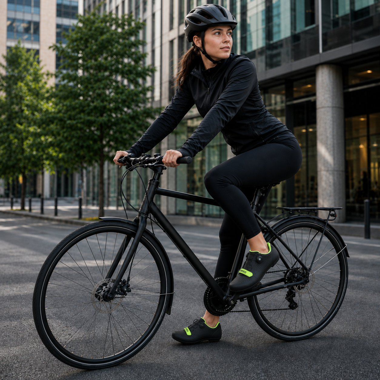 Buty rowerowe na płaskie pedały - z pokrętłem - bez zatrzasków