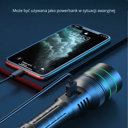 Latarka LED – Zoom do 3 km – Ekstremalnie jasna