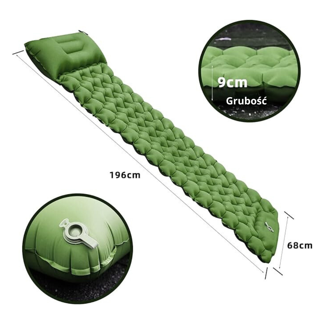 Ultralekka Mata Kempingowa z Poduszką