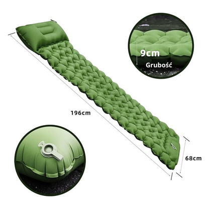 Ultralekka Mata Kempingowa z Poduszką