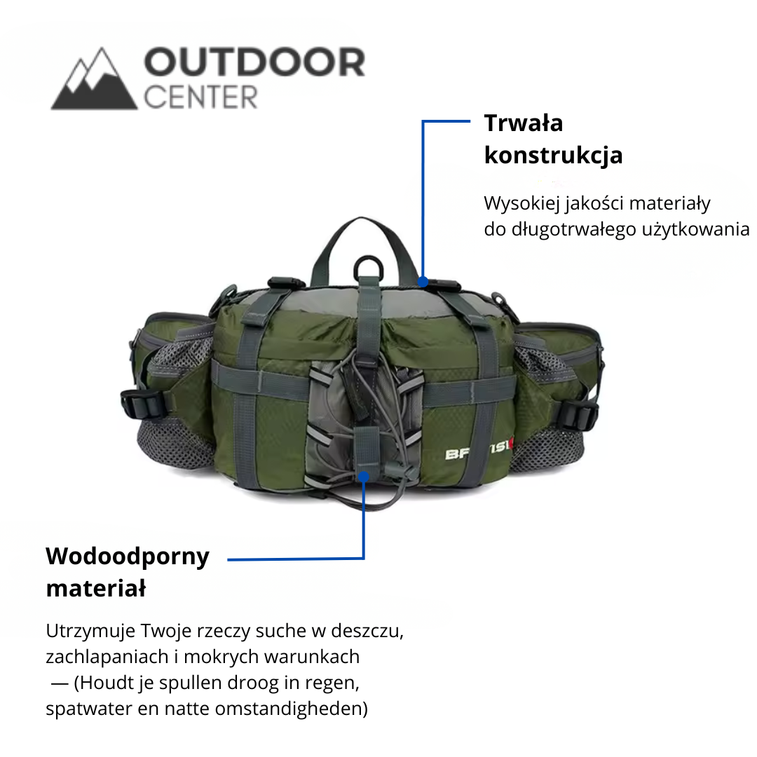Wodoodporna Saszetka Biodrowa Outdoorcenter – dla Wędrowców