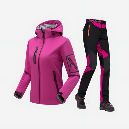 Zestaw softshell dla kobiet – wodoodporny – na ekstremalne warunki