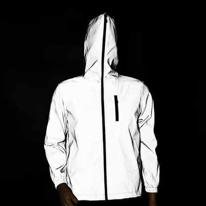 Kurtka odblaskowa wodoodporna – unisex – lekka i wiatroszczelna