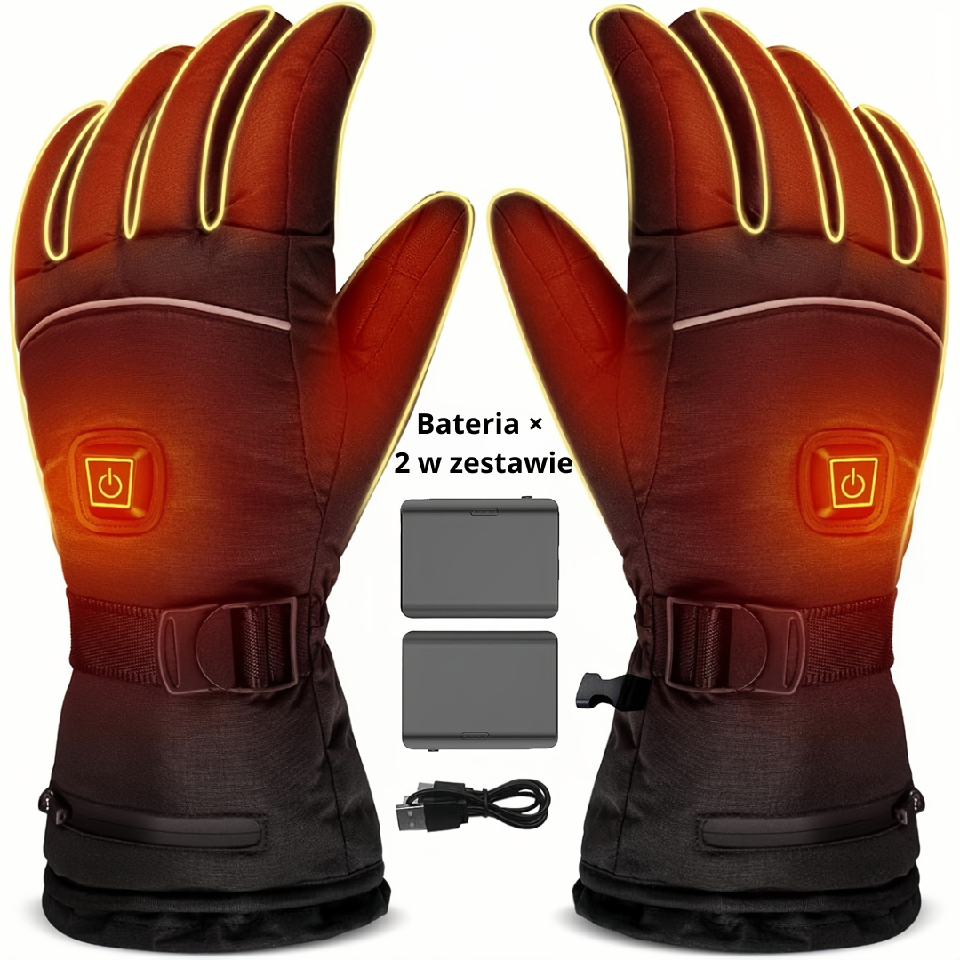 Rękawice grzewcze z baterią 4000mAh – Regulacja temperatury i długie ogrzewanie