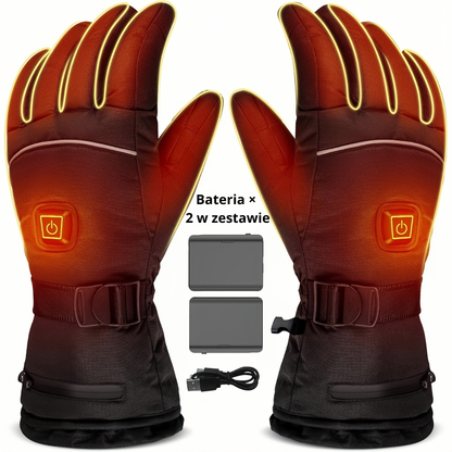 Rękawice grzewcze z baterią 4000mAh – Regulacja temperatury i długie ogrzewanie