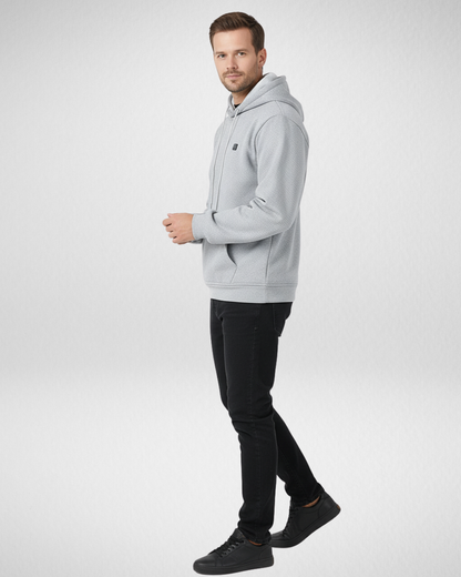 Bluza z Kapturem Męska Ogrzewana – 7 Elementów Grzewczych – Jesień/Zima
