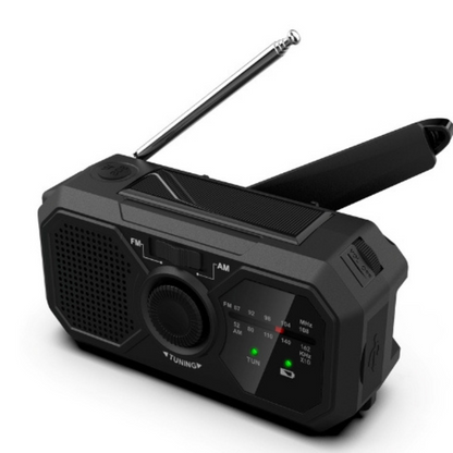 Przenośne radio awaryjne – zasilane energią słoneczną i dynamem