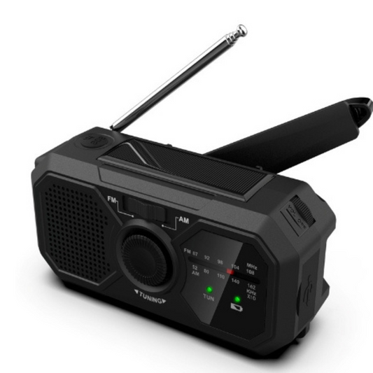 Przenośne radio awaryjne – zasilane energią słoneczną i dynamem