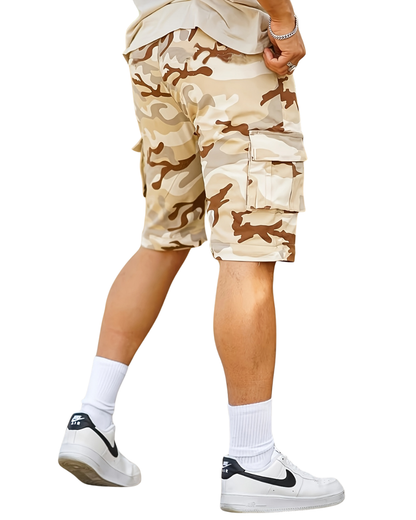 Męskie spodenki cargo w kamuflażu – Casual & Outdoor – Na aktywne dni
