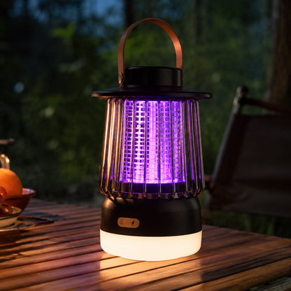 Lampa Przeciw Komarom i Lampa Kempingowa 2 w 1 – Cicha Ochrona Przed Komarami - Taras