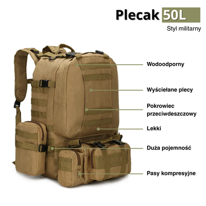 Plecak 50L – Styl militarny