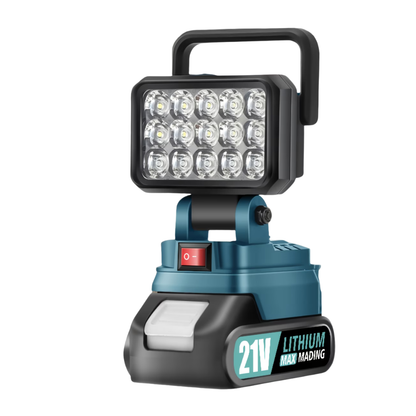 Bezprzewodowa Lampa Robocza LED – 21V Lampa Kempingowa – Przenośna