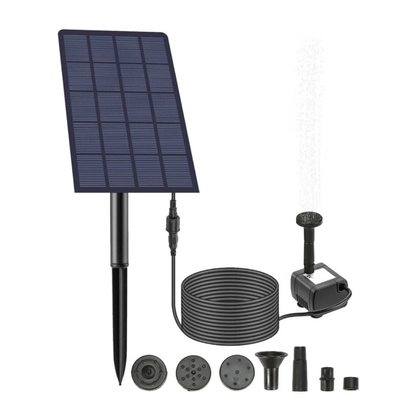 Solarny Zestaw Fontanny – 6-w-1 Pompa do Oczka – Bezprzewodowy