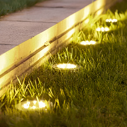 Solarna Lampa Naziemna – Oświetlenie Ścieżek LED – Automatyczne Nocne Światło
