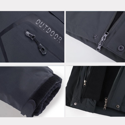 Męska Kurtka Softshell – Zimowa Outdoor – Wodoodporna Ciepła