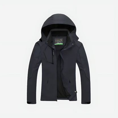 Kurtka Softshell – Damska Wodoodporna – Z Kapturem