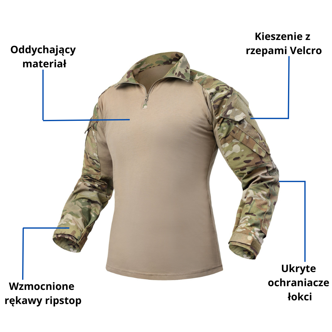 Męska koszula Shirt – Taktyczna, oddychająca – Military & Tactical