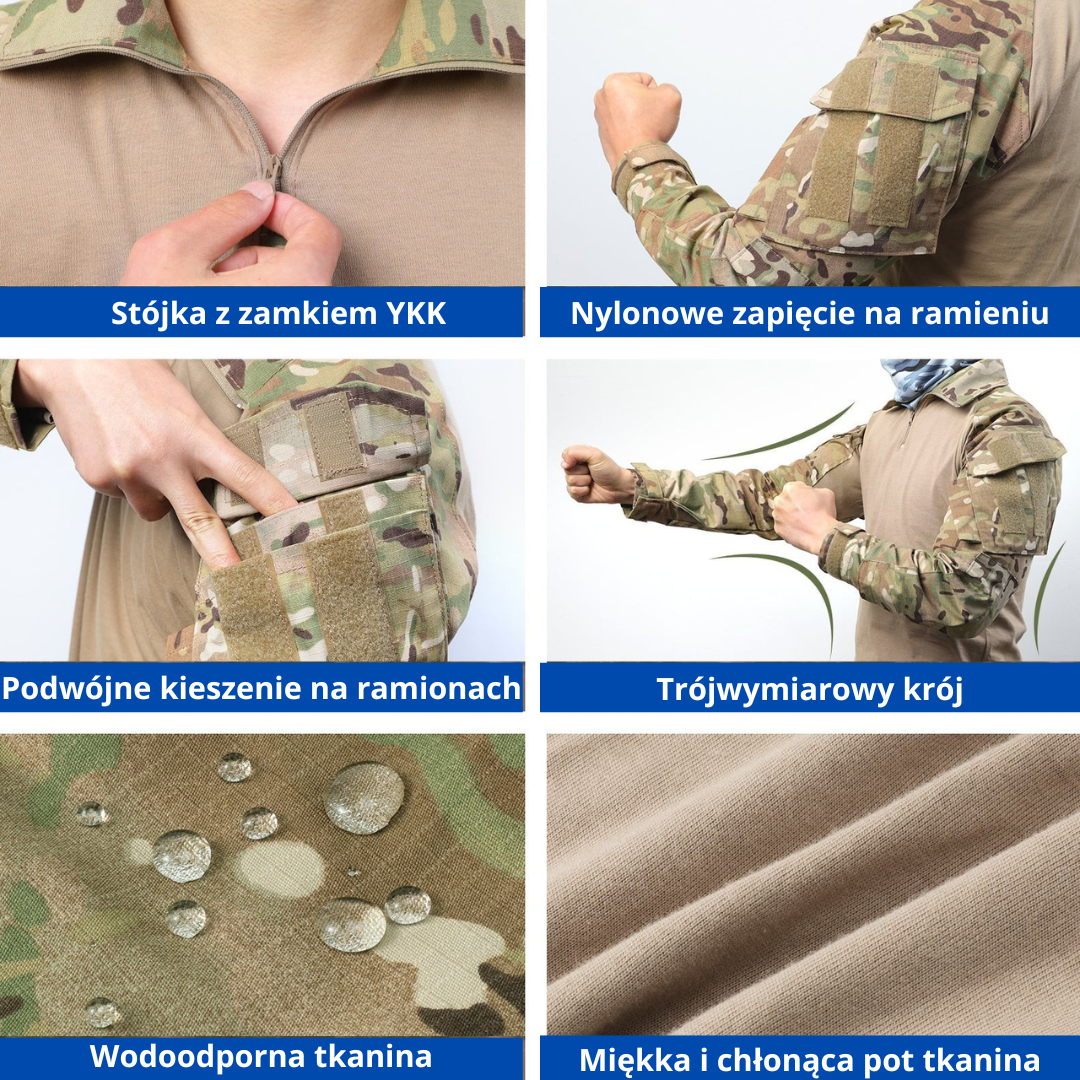 Męska koszula Shirt – Taktyczna, oddychająca – Military & Tactical