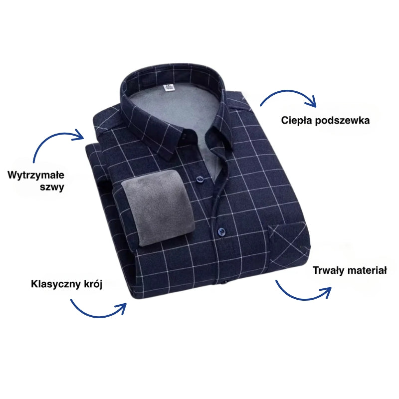 Podszyta koszula – Ciepła – Flanelowa – Jesień i Zima