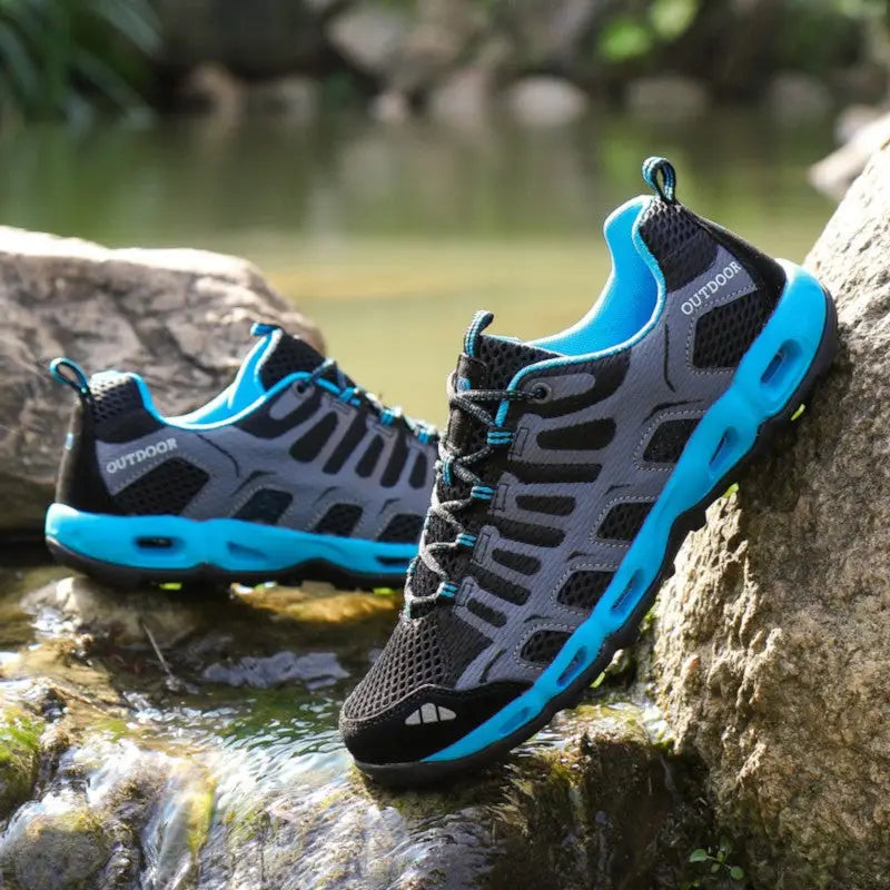 Letnie buty trekkingowe damskie z przewiewną siateczką