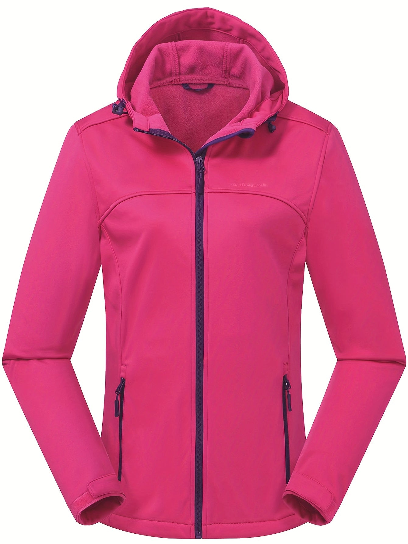 Kurtka softshell damska z polarową podszewką i kapturem