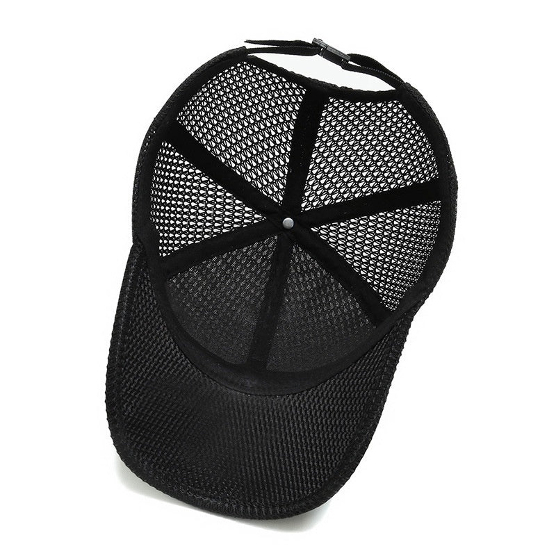 Czapka Trucker Męska Siatkowa - Ochrona UV - Regulowana