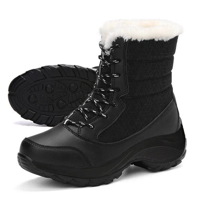 Buty zimowe damskie na platformie, wodoodporne