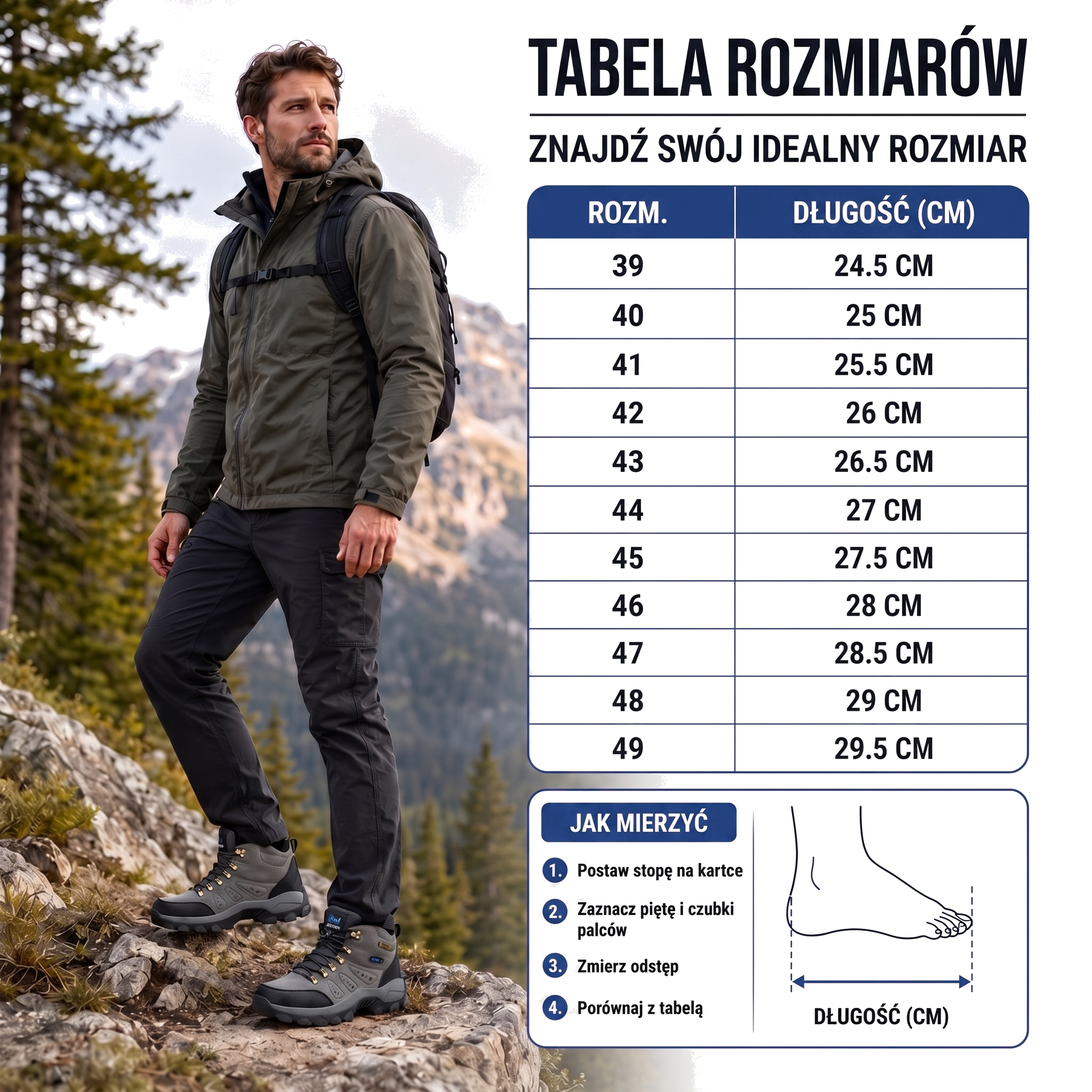 Buty trekkingowe męskie odporne na wodę